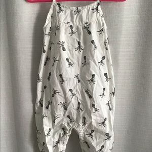 Toddler romper with pineapples